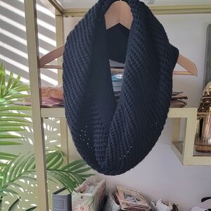 Aldo Chunky Knit Black Infinity Scarf